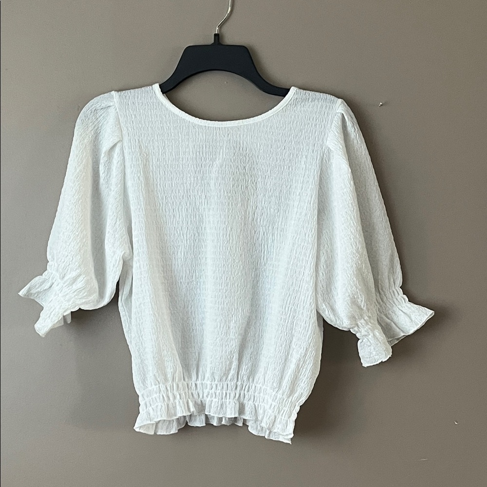 Elegant White Women's Blouse